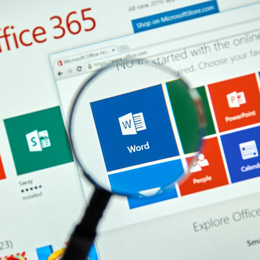 MONTREAL, CANADA - MARCH 20, 2016 - Microsoft Office 365 on PC screen. Microsoft Office is one of the most popular office suite software.